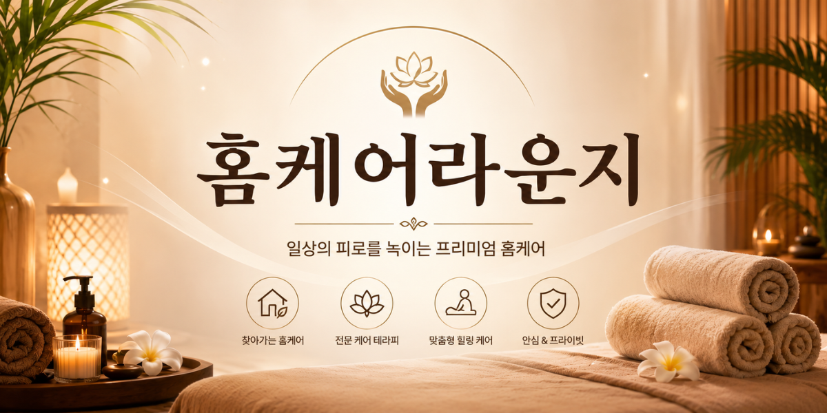 홈케어라운지 메인 배너